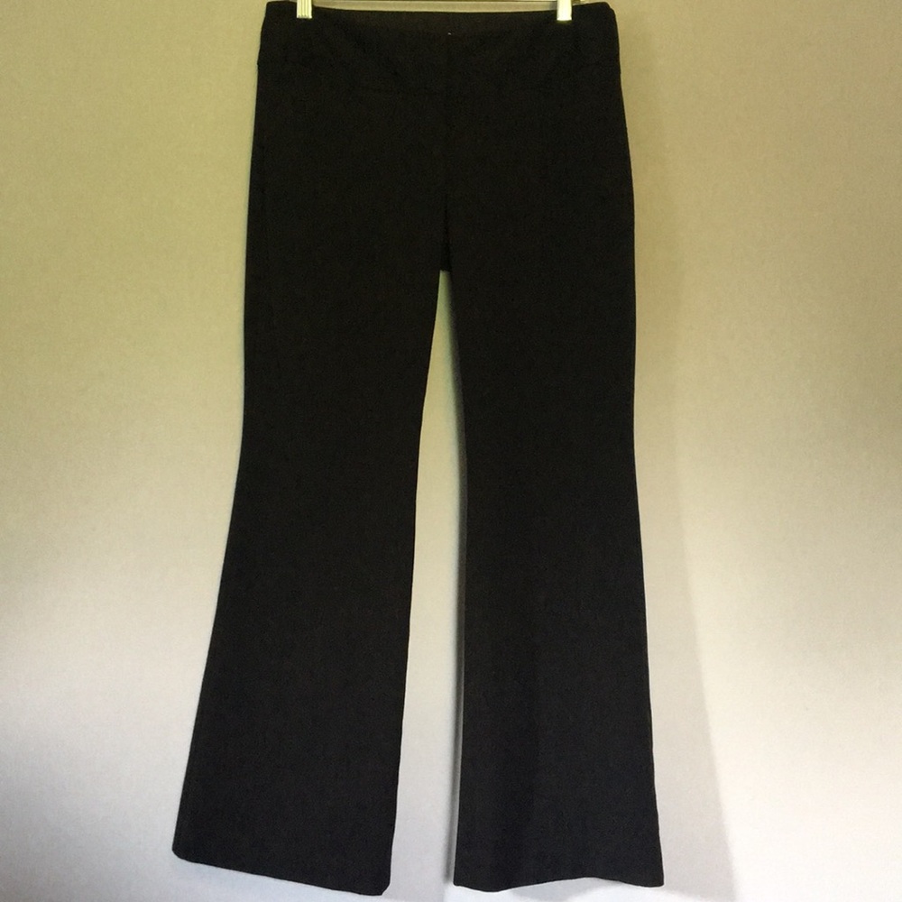 Express, Black, wide-waistband editor pants. 8S.